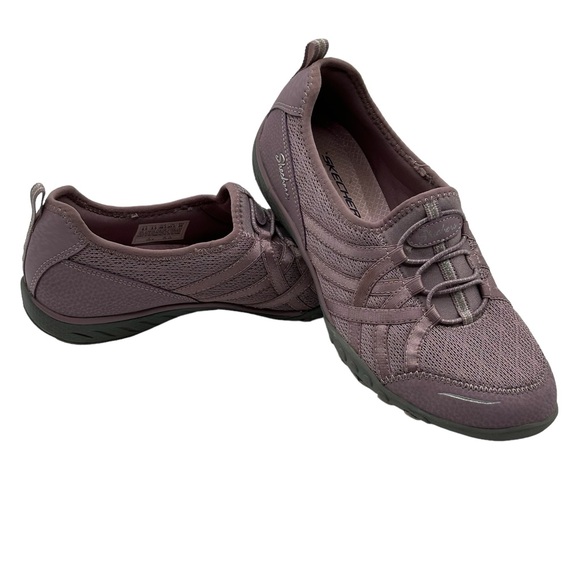 Skechers 6.5 Breathe Easy Shoe Sneakers Active Casual Easy Slip On Fit Stretch - Picture 3 of 10